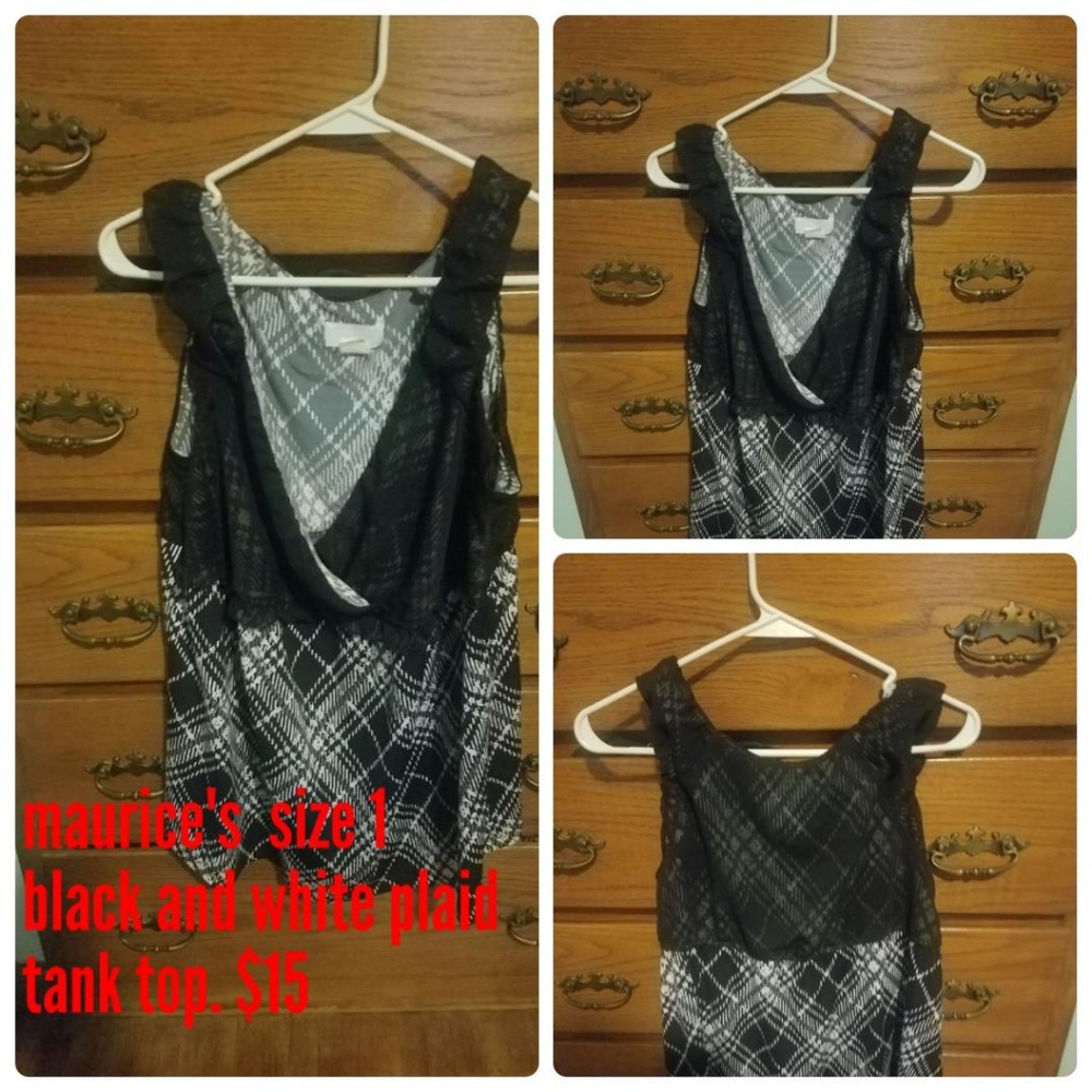 Maurice's plaid tank top